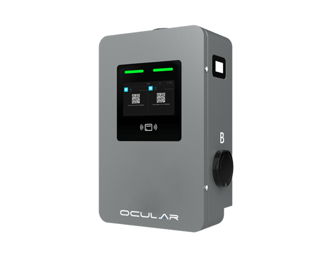 Ocular IQ Dual Commercial | 7/22kW x 2 | Socket | EVSE NZ
