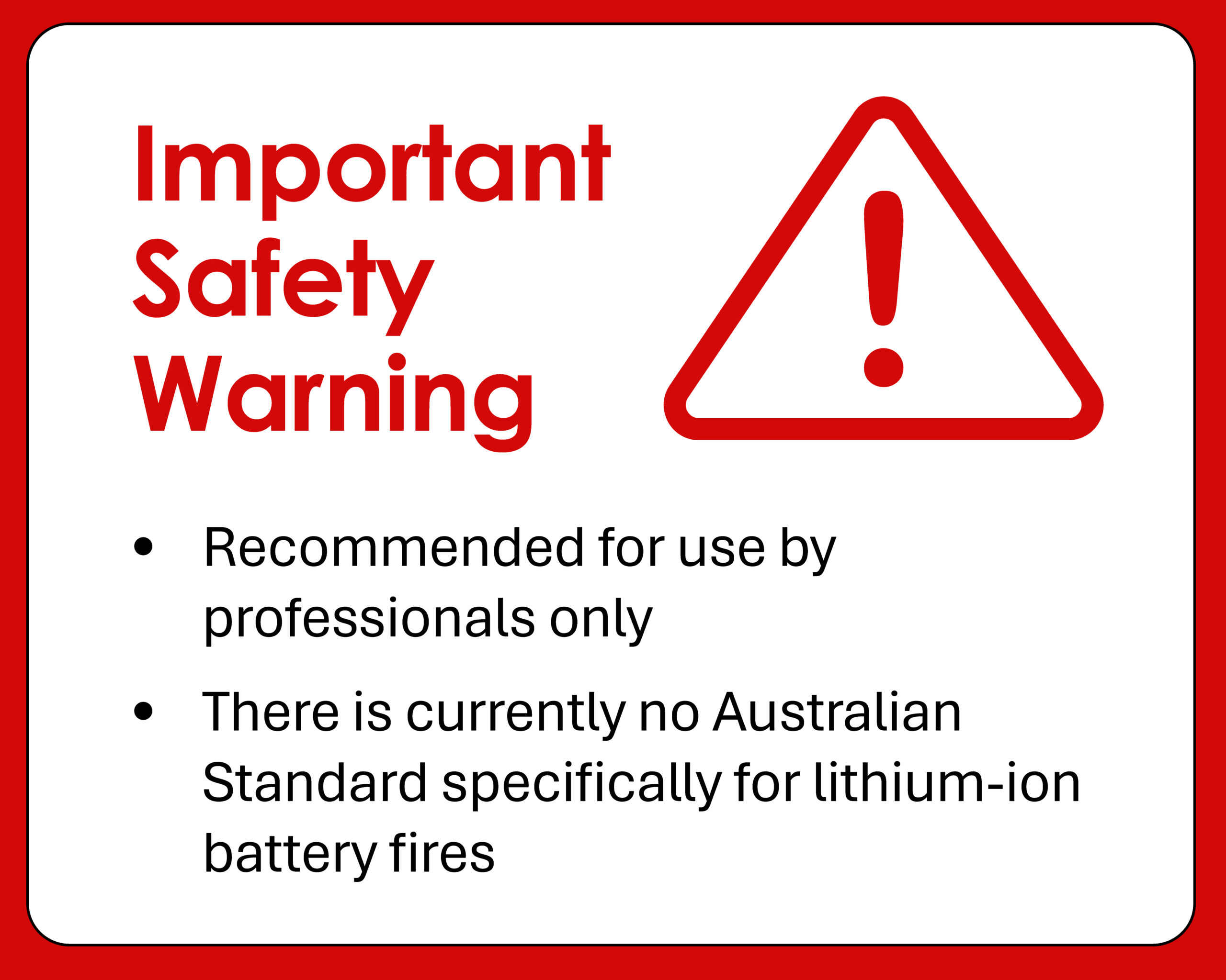 Fire Extinguisher Warning