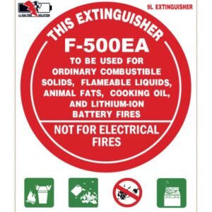 Fire Extinguisher 9l Sign