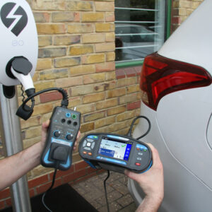 Mte1a Testing A Car Charging Unit With Evse Adapter And Multifunction Tester