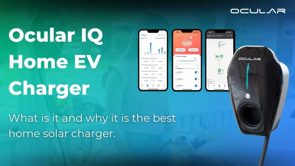 Ocular IQ Home Solar | 22kw | w/5m cable - Solar Compatible | EVSE NZ
